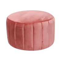 Gambar Nordia Doria Bangku Ottoman - Pink Coral