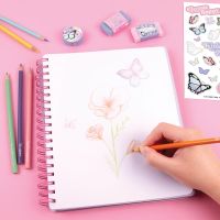 Gambar Make It Real Set All In 1 Sketching Book Butterfly