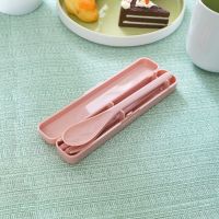 Gambar Ataru Set 3 Pcs Alat Makan Plastik - Pink