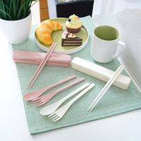 Gambar Ataru Set 3 Pcs Alat Makan Plastik - Pink