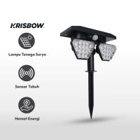 Gambar Krisbow Zura Lampu Sorot Taman Double Solar 2l 700 Lumens 3000k