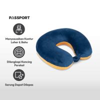 Gambar Passport Bantal Leher Deep Sea - Biru Tua