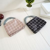 Gambar Ataru Tas Bekal Makanan Thermal Checkered - Hitam