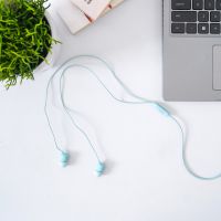 Gambar Ataru Simple Earphone - Biru Dusty