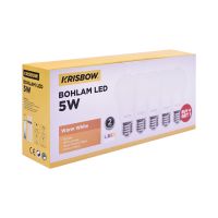 Gambar Krisbow Set 5 Pcs Lumi Bohlam Led 5 Watt Warm White - Kuning