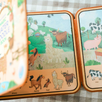 Gambar Mieredu Buku Magic Water Doodle Farm Animals