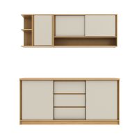 Gambar Informa 1.8 Mtr Palma Kitchen Set - Cokelat Taupe