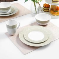 Gambar Delicia Set 16 Pcs Perlengkapan Makan Premium Porcelain - Beige