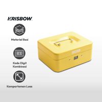 Gambar Krisbow 20x16x9 Cm Cash Box Combination Lock - Kuning