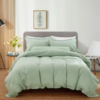 linotela-180x200-cm-set-6-pcs-seprai-king-katun-ruffle---hijau