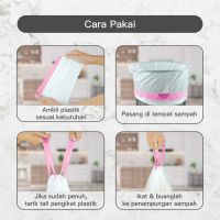 Gambar Bagus 24 Ltr Set 24 Pcs Kantong Sampah Scented Dengan Tali