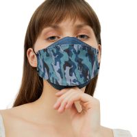 Gambar Masker Pelindung 4 Lapis Kf94 Disposable Camo - Biru