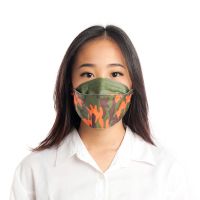 Gambar Masker Pelindung 4 Lapis Disposable Camo Kf94 - Hijau