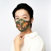 Gambar Masker Pelindung 4 Lapis Disposable Camo Kf94 - Hijau