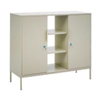 Gambar Informa Lynd Credenza Kabinet Kantor Metal 2 Pintu - Krem Beige