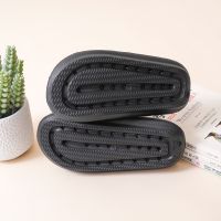 Gambar Ataru Ukuran 36 Sandal Thick Slide Buckle - Hitam