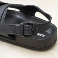 Gambar Ataru Ukuran 39 Sandal Wanita Double Strap - Hitam