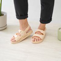 Gambar Ataru Ukuran 40 Sandal Wanita Double Strap - Krem Beige