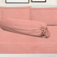 Gambar Sleeplite 120x200 Cm Set 3 Pcs Seprai Single Microfiber Emboss - Pink