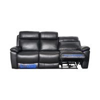 Gambar Cheers Meriville Sofa Recliner Electric Kulit 3 Seater - Hitam