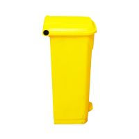 Gambar Krisbow 100 Ltr Tempat Sampah Outdoor Pedal Nw - Kuning