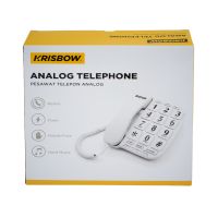 Gambar Krisbow Telepon Analog Big Button - Putih