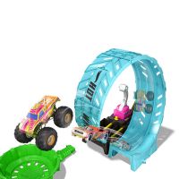 Gambar Hot Wheels Playset Monster Trucks Glow In The Dark Epic Loop Hbn02