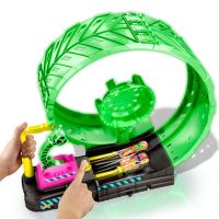 Gambar Hot Wheels Playset Monster Trucks Glow In The Dark Epic Loop Hbn02