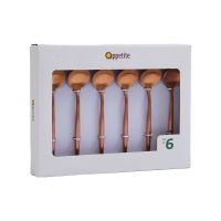 Gambar Appetite Set 6 Pcs Zander Sendok Teh - Rose Gold