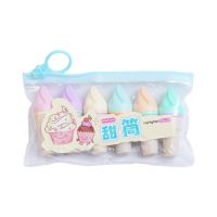 Gambar Ataru Set 6 Pcs Spidol Highlighter Ice Cream