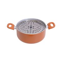 Gambar Selma 24 Cm Oregano Panci Deep Fryer & Steamer - Oranye