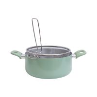 Gambar Selma 24 Cm Oregano Panci Deep Fryer & Steamer - Hijau