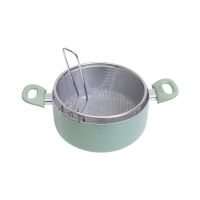 Gambar Selma 24 Cm Oregano Panci Deep Fryer & Steamer - Hijau