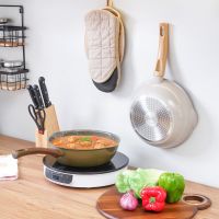 Gambar Cooking Color 24 Cm Kent Wajan Penggorengan Wok Ceramic - Hiijau