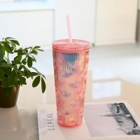 Gambar Kris 700 Ml Misty Tumbler Dengan Sedotan - Pink