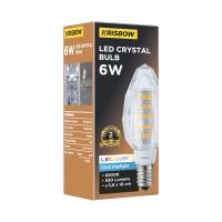 Gambar Krisbow Bohlam Led Candle Crystal 6 Watt Cool Daylight E14 - Putih