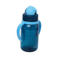 Gambar Kris 350 Ml Botol Minum Flipstraw Dengan Handle - Biru Tua