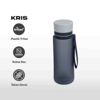 Gambar Kris 600 Ml Calm Botol Minum Tritan - Abu-abu Charcoal