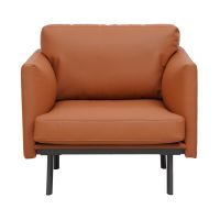 Gambar Sieben Keanu Sofa Kulit 1 Seater - Cokelat