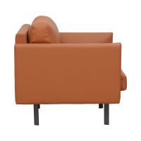 Gambar Sieben Keanu Sofa Kulit 1 Seater - Cokelat