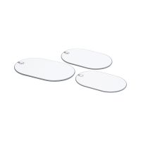 Gambar Cooking Color Set 3 Pcs Macy Talenan Plastik Oval Dengan Stander