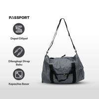 Gambar Passport Stacy Tas Duffle Lipat - Abu-abu