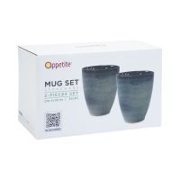 Gambar Appetite 350 Ml Mick Set 2 Pcs Mug Glaze - Biru