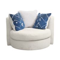 Gambar Ashley Padova Accent Sofa Fabric 1 Seater - Putih Ivory