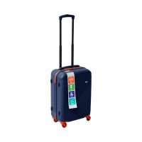 Gambar Supercase 24 Inci Flash On Koper Abs Tsa Lock - Biru Navy/orange