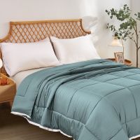 Gambar Informa 210x160 Cm Bed Cover Bamboo - Biru Slate