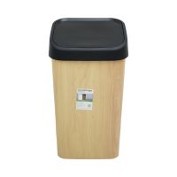 Gambar Ezy Storage 50 Ltr Tempat Sampah Swing - Cokelat Kayu