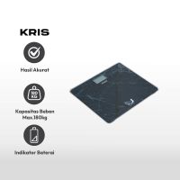 Gambar Kris 35x29x2.1 Cm Timbangan Badan Digital Personal - Hitam