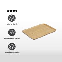 Gambar Kris 45x32x2.3 Cm Walde Nampan Saji Bambu Rectangle