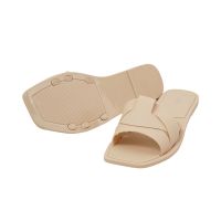 Gambar Ataru Ukuran 41 Sandal Wanita Slipper Flat Jelly - Krem